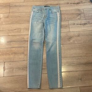Repeat size 40 jeans with gold strip on side​